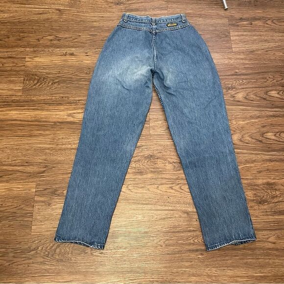 Vintage 80’s L’Abeille Tapered High Waist Pleated Mom Jeans Size 24” Waist - Picture 7 of 13